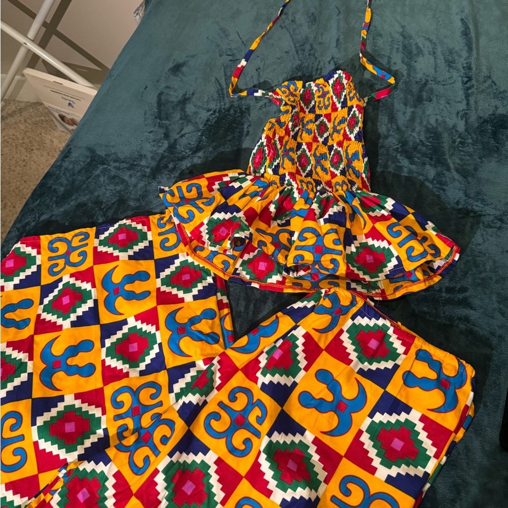 Colorful African Patterned 2-Piece Set - Picture 4 of 4